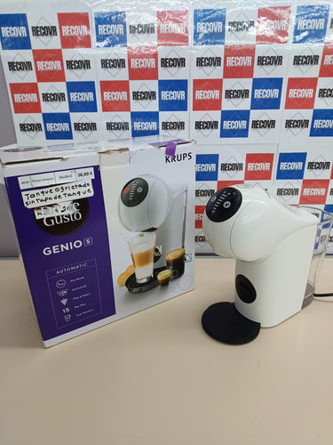 Cafetera cápsulas bebidas frías y calientes, Depósito agua 0.8 L, modo Eco, Thermoblock, apagado automático, Krups Nescafé Dolce Gusto Genio S.